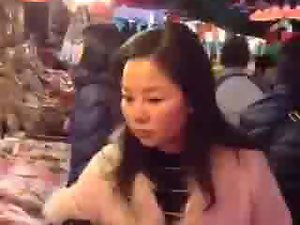 Asian milfs at market