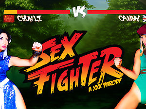 Christen Courtney & Rina Ellis in Sex Fighter: Chun Li vs. Cammy XXX Parody - Brazzers