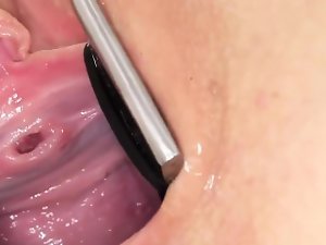 Foxy czech kitten opens up her narrow vagina to the unusual 