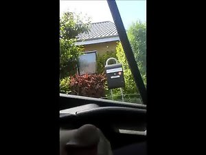 flashing dick in car for young danish mom