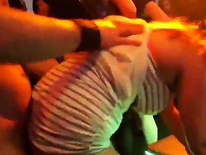 Frisky chicks get fully wild and stripped at hardcore party