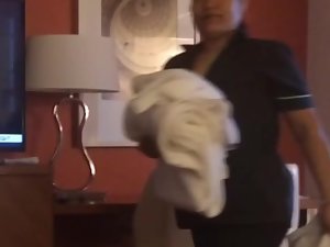Caught masterbating by hotel maid