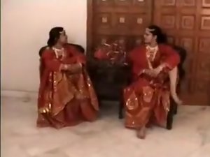 Two Indian Girls Teached By Their Madam