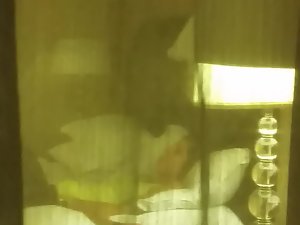 Young girl masturbates in hotel room