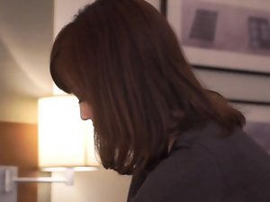 Subtitled CFNM Japanese hotel milf massage leads to handjob