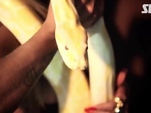 naked Veronica Araujo Pelada with Snake