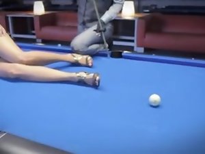 sexy pool trick shots