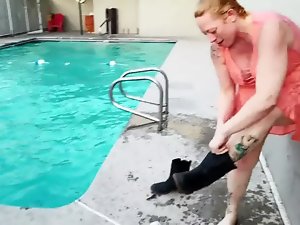 Vegas Motel Pool Flashing