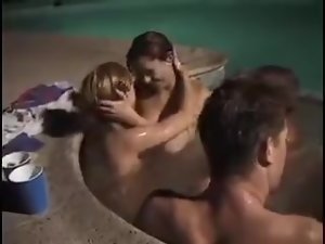 Luna Lane Pool Orgy and Outdoor Sex