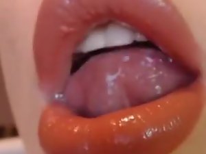 Sexy Big Mouth and Tongue