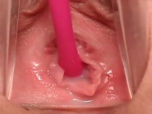 Close up of inside wet jucy pussy POV